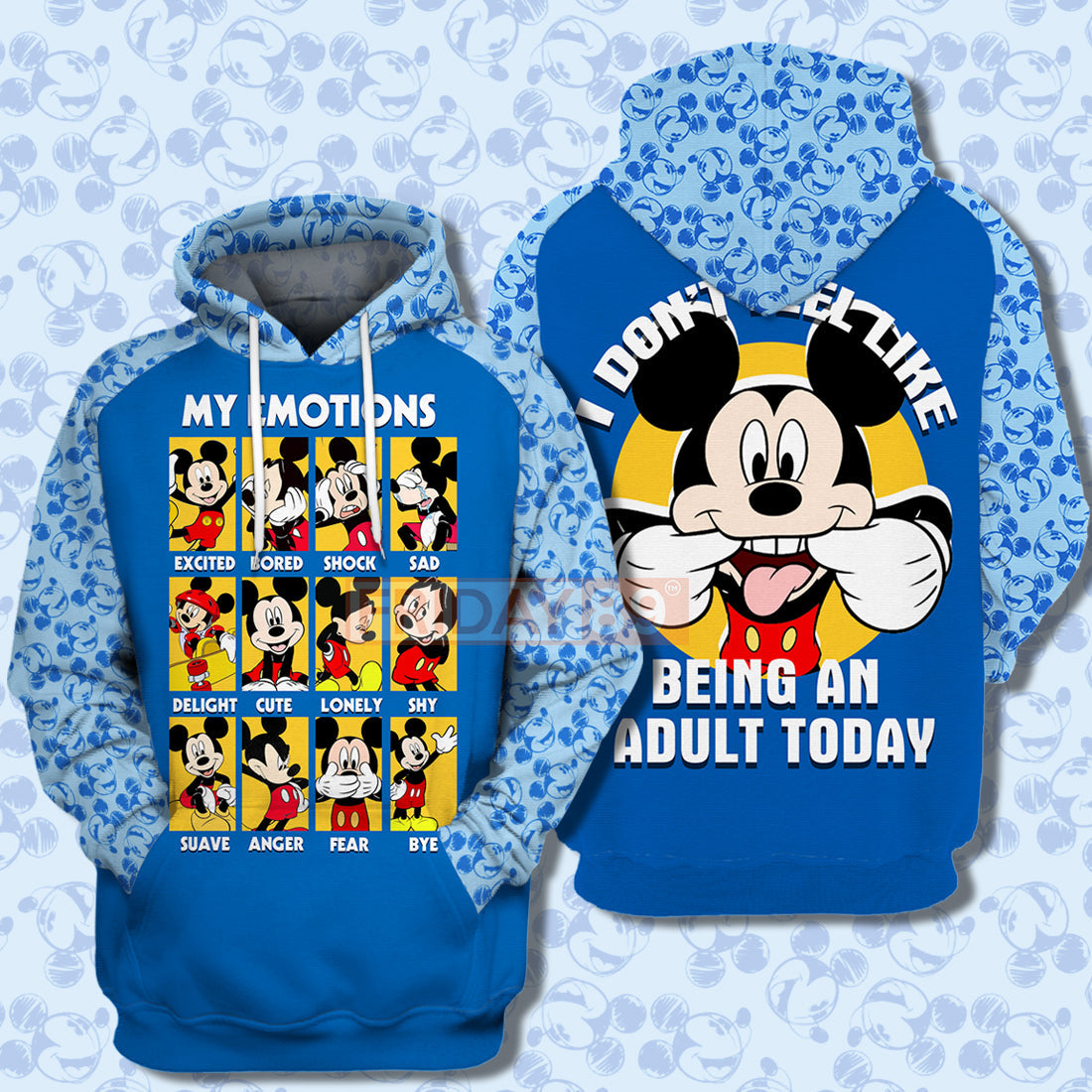 DN MK Mouse T-shirt MK Mouse My Emotions Don't Feel Like Being An  T-shirt Amazing DN Hoodie Sweater Tank