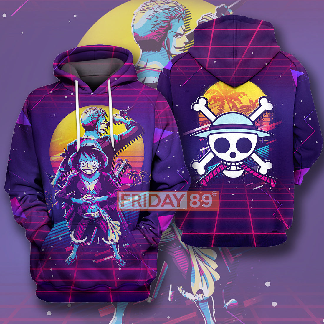One Piece T-shirt Anime One Piece Manga Retro 80s T-shirt Cool One Piece Hoodie Sweater Tank