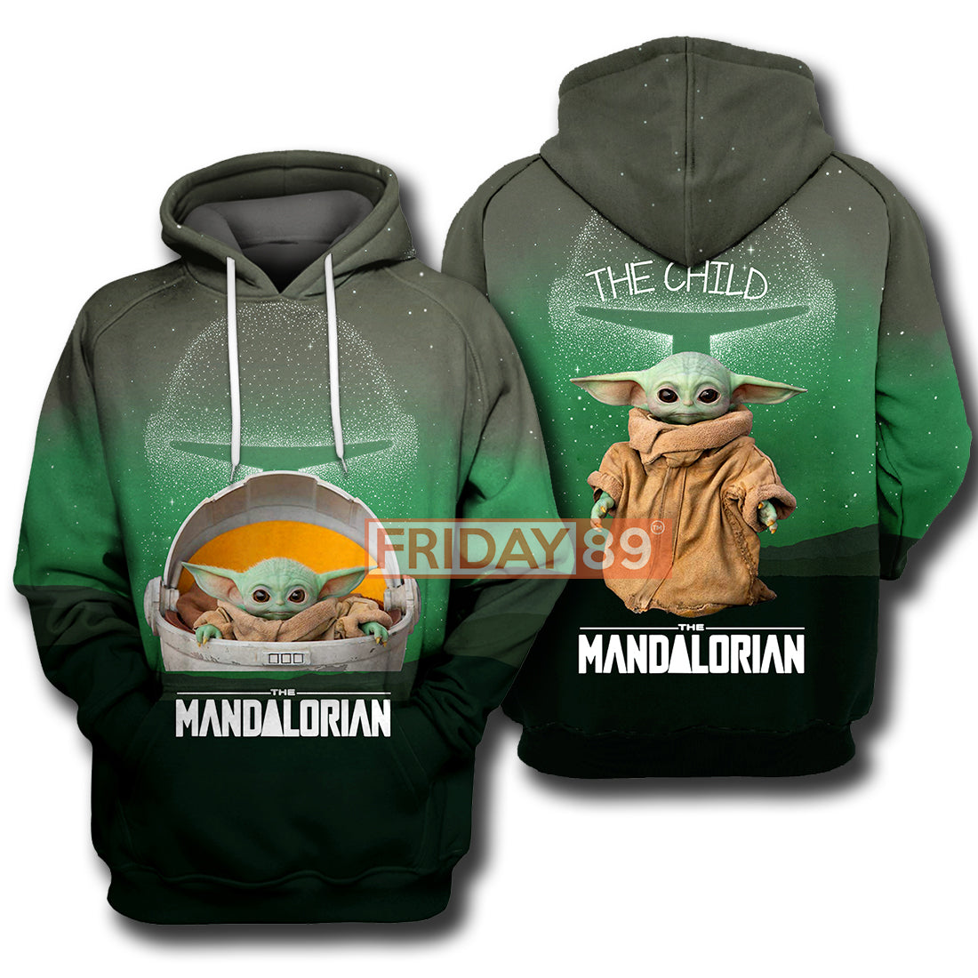 SW T-shirt The Child The Mandalorian Baby Yoda All Over Print T-shirt SW Hoodie Sweater Tank