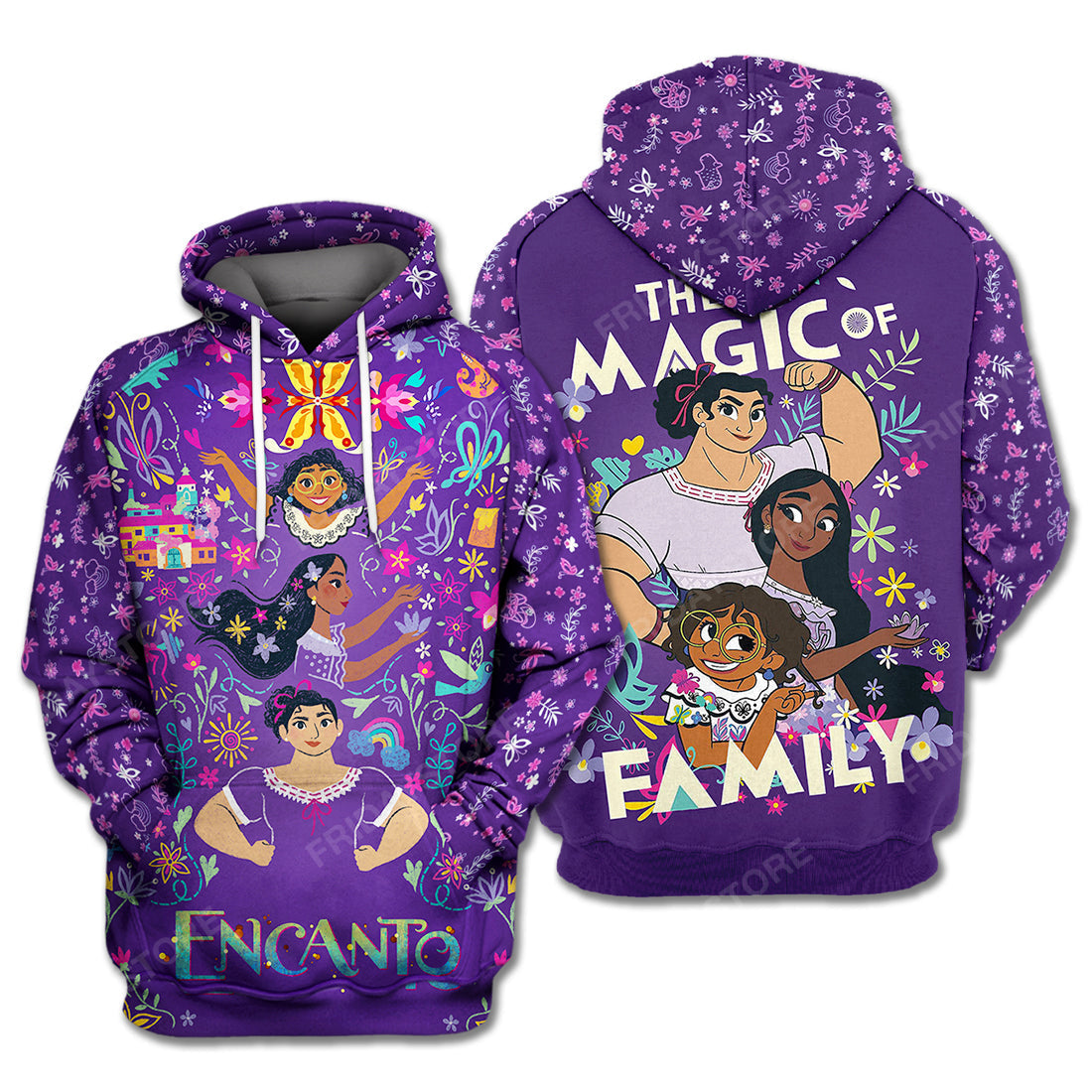 Encanto T-Shirt Encanto The Magic Of Family Purple Hoodie Encanto Hoodie