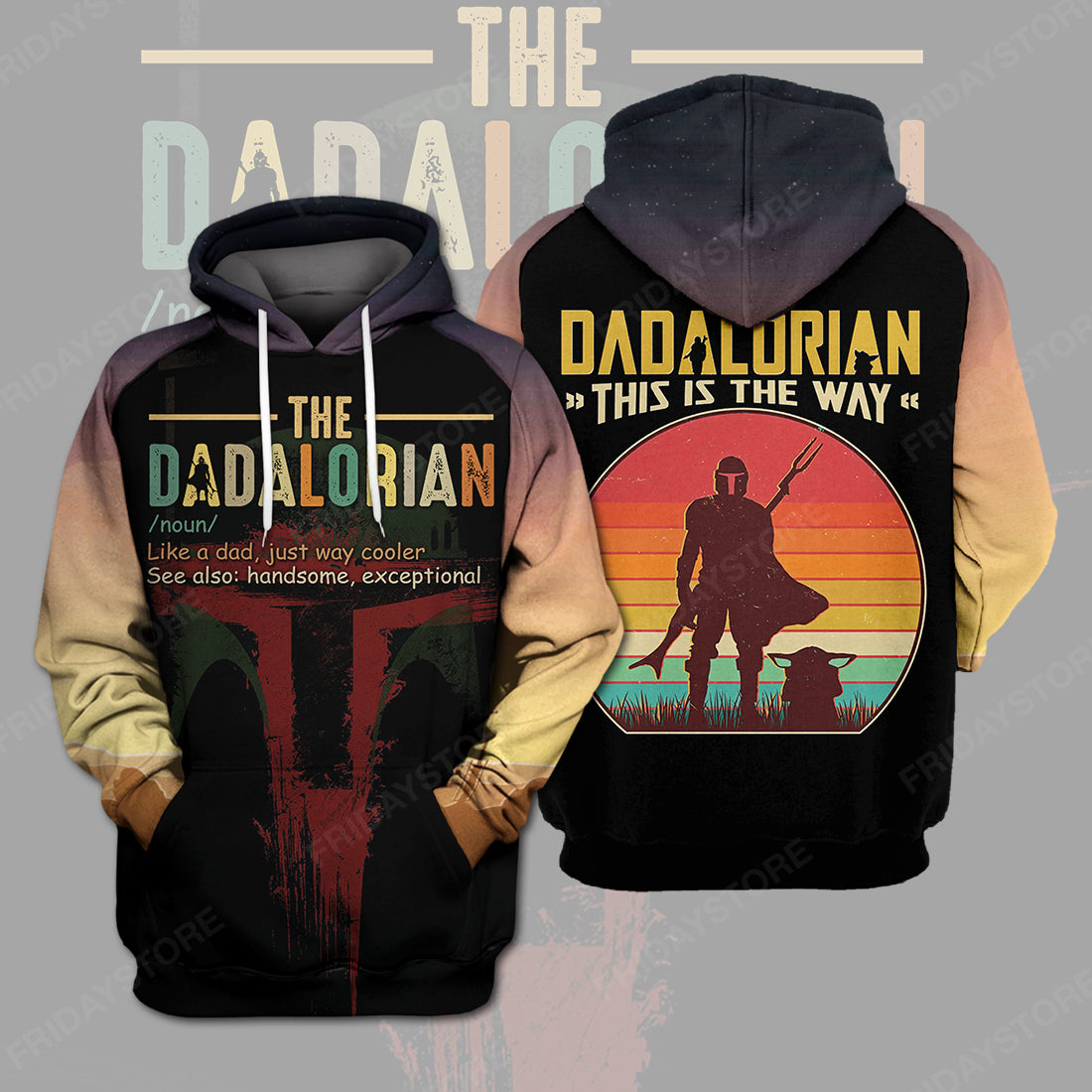 Mandalorian Star Wars Father T-shirt Father's Day Gift Dadalorian This Is The Way T-shirt Star Wars Hoodie Star Wars Tank Long Sleeve Shirt