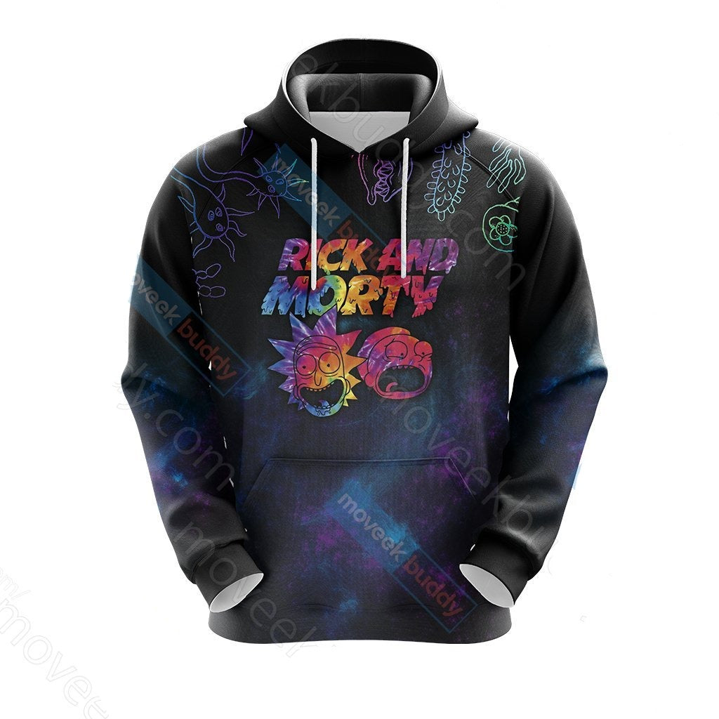 Rick And Morty Hoodie Rick And Morty Peace Amongs Worlds Black Hoodie Apparel