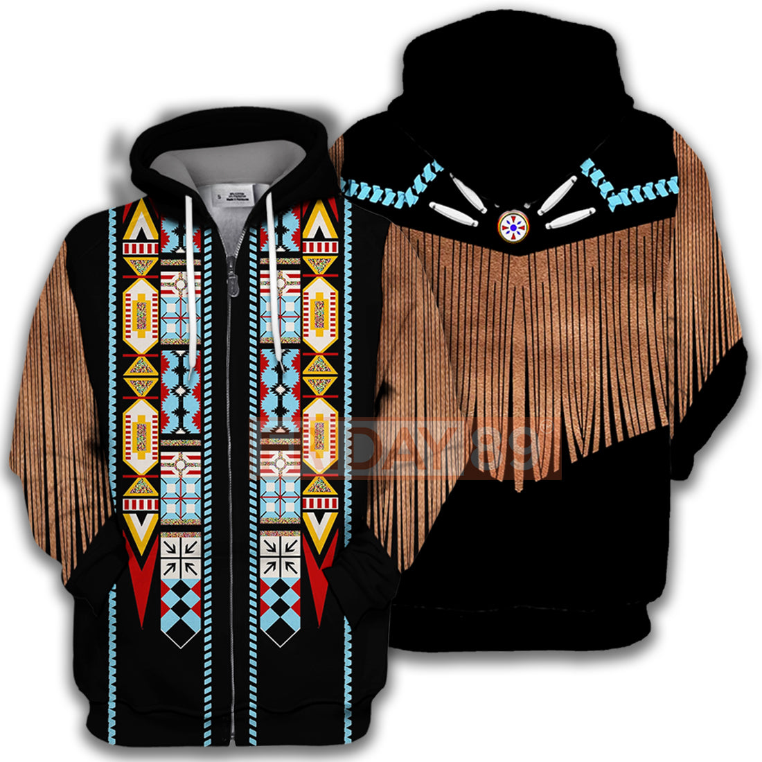 Gifury Native American Hoodie Native American Black Costume Culture Pattern 3D Print T-shirt Native American Hoodie Sweater Tank 2022