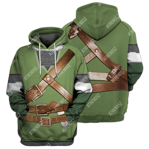 Legend Of Zelda Link Shirt Link Green Top Costume T-shirt Link Costume Hoodie Sweater Tank