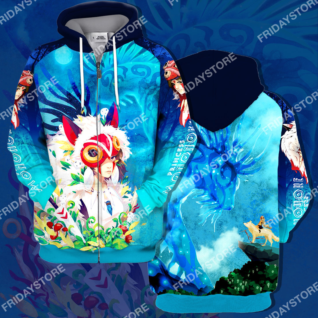 S.Ghibli T-shirt S.Ghibli Princess San And Forest Spirit T-shirt Amzing High Quality S.Ghibli Hoodie Sweater Tank