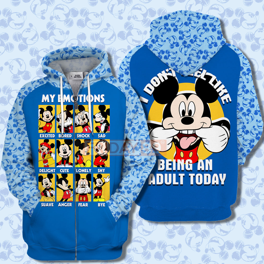 DN MK Mouse T-shirt MK Mouse My Emotions Don't Feel Like Being An  T-shirt Amazing DN Hoodie Sweater Tank