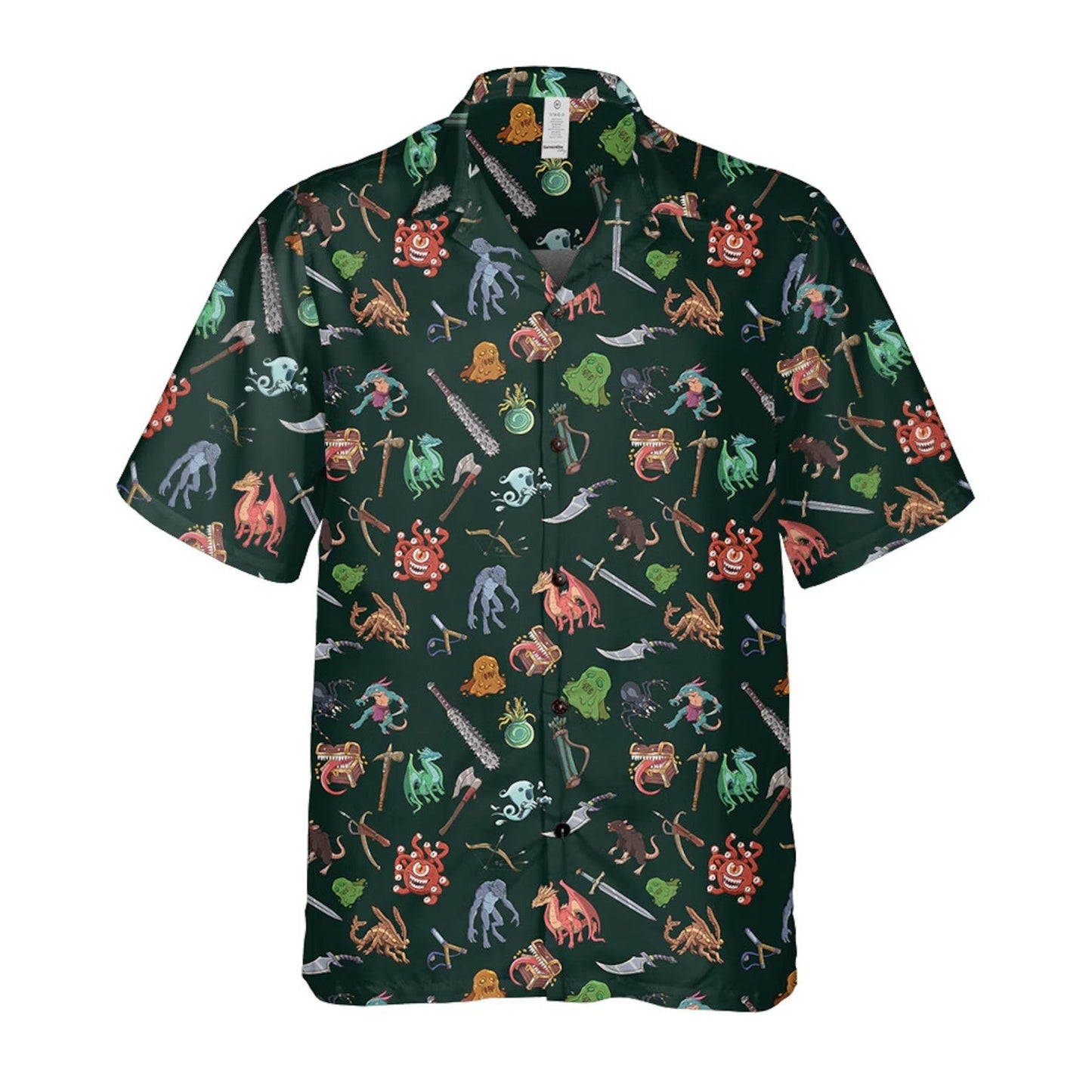 Fantasy Creature Hawaiian Shirt, RPG Monster Gamer Aloha Shirt