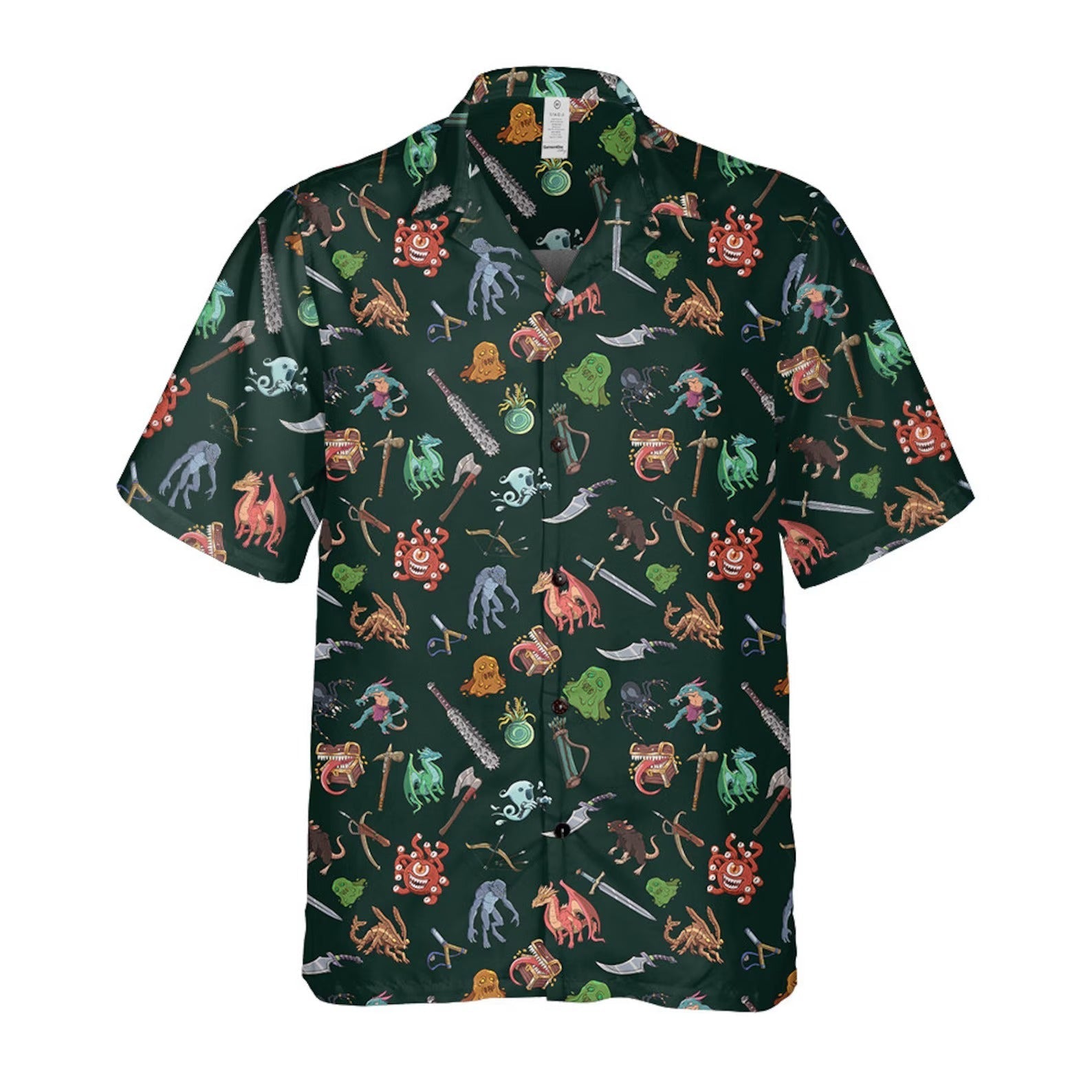 Fantasy Creature Hawaiian Shirt, RPG Monster Gamer Aloha Shirt