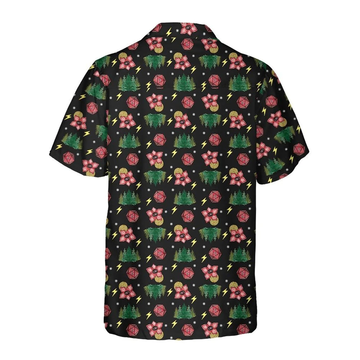 Fantasy Dice Hawaiian Shirt, Forest Magic RPG Gamer Aloha Shirt