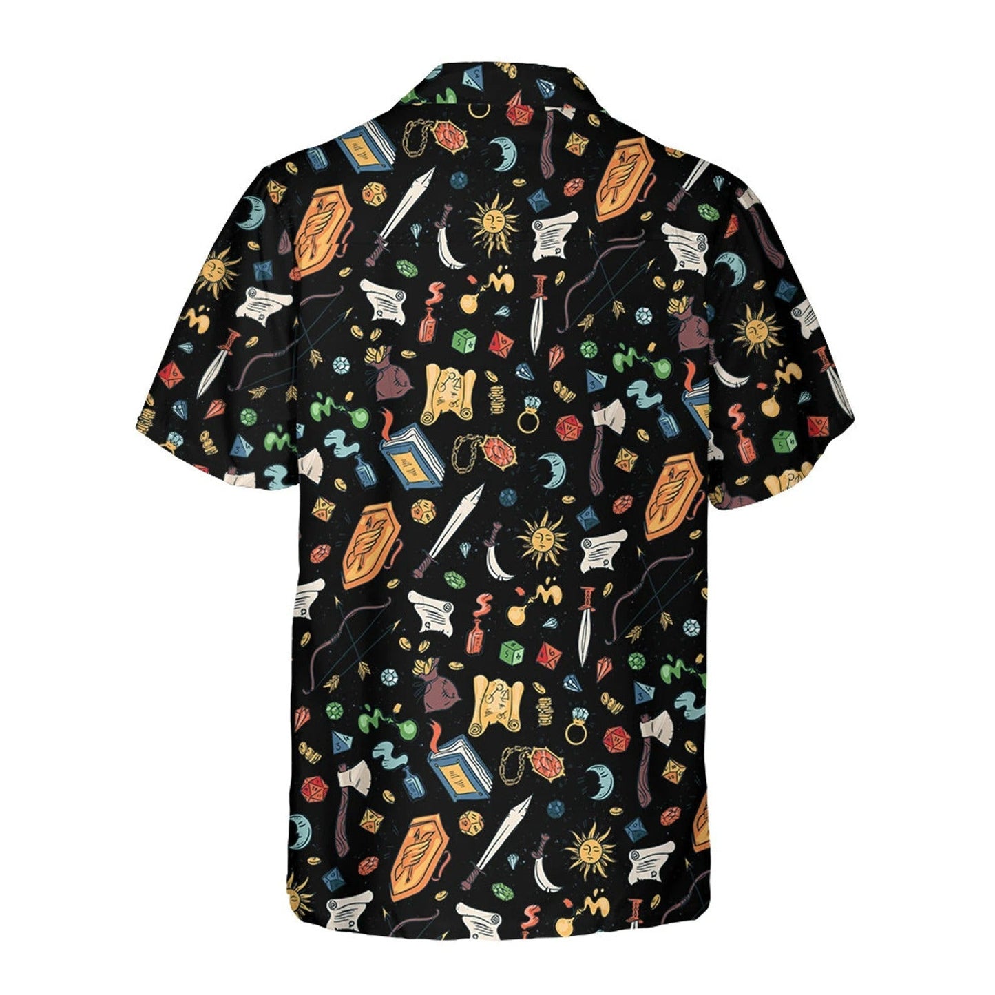 Fantasy RPG Hawaiian Shirt, Magic Adventure Gamer Aloha Shirt