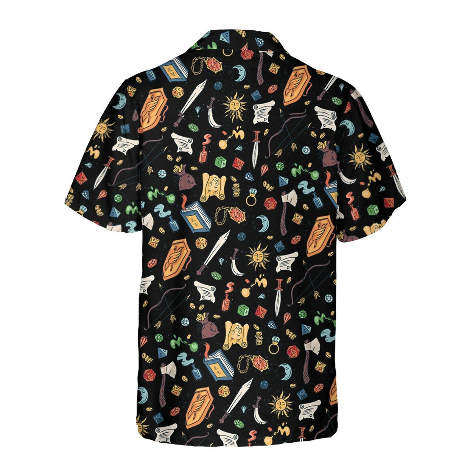 Fantasy RPG Hawaiian Shirt, Magic Adventure Gamer Aloha Shirt