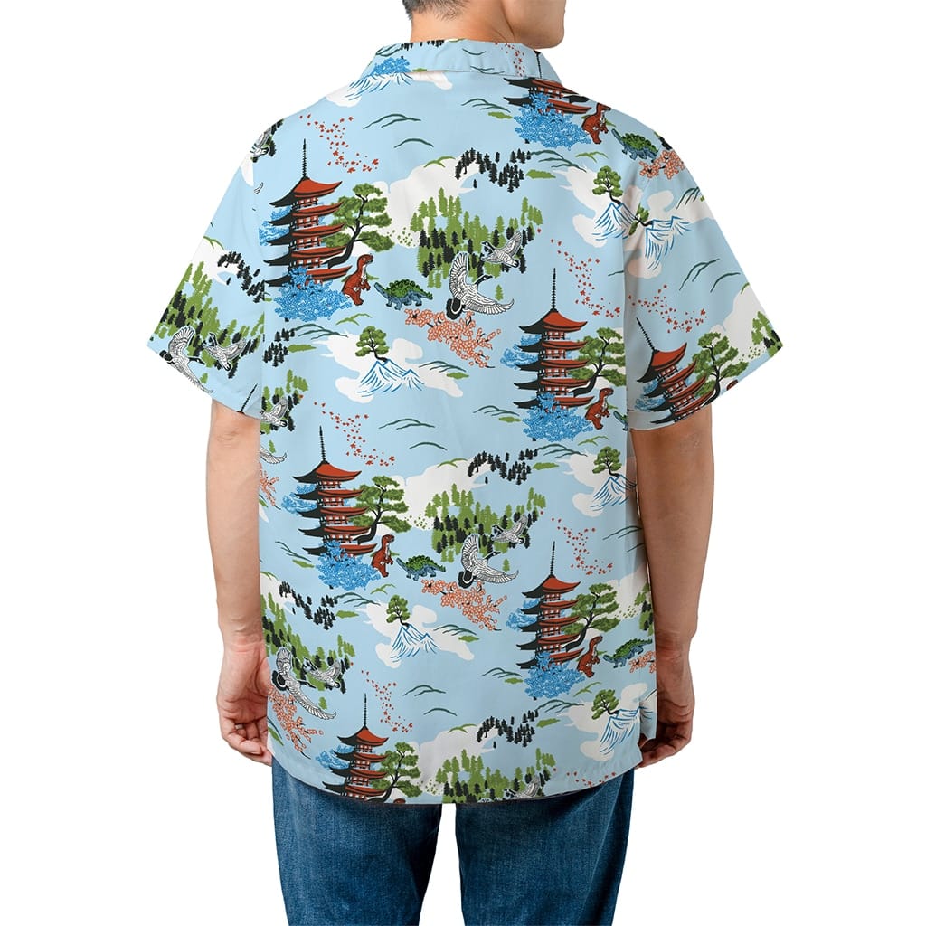 Firefly Hoban Washburne Japanese Pagoda Hawaiian Shirt - Tazila
