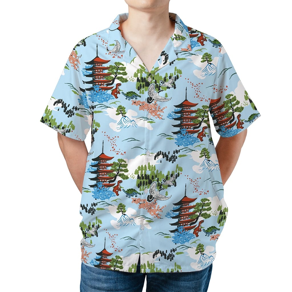 Firefly Hoban Washburne Japanese Pagoda Hawaiian Shirt - Tazila