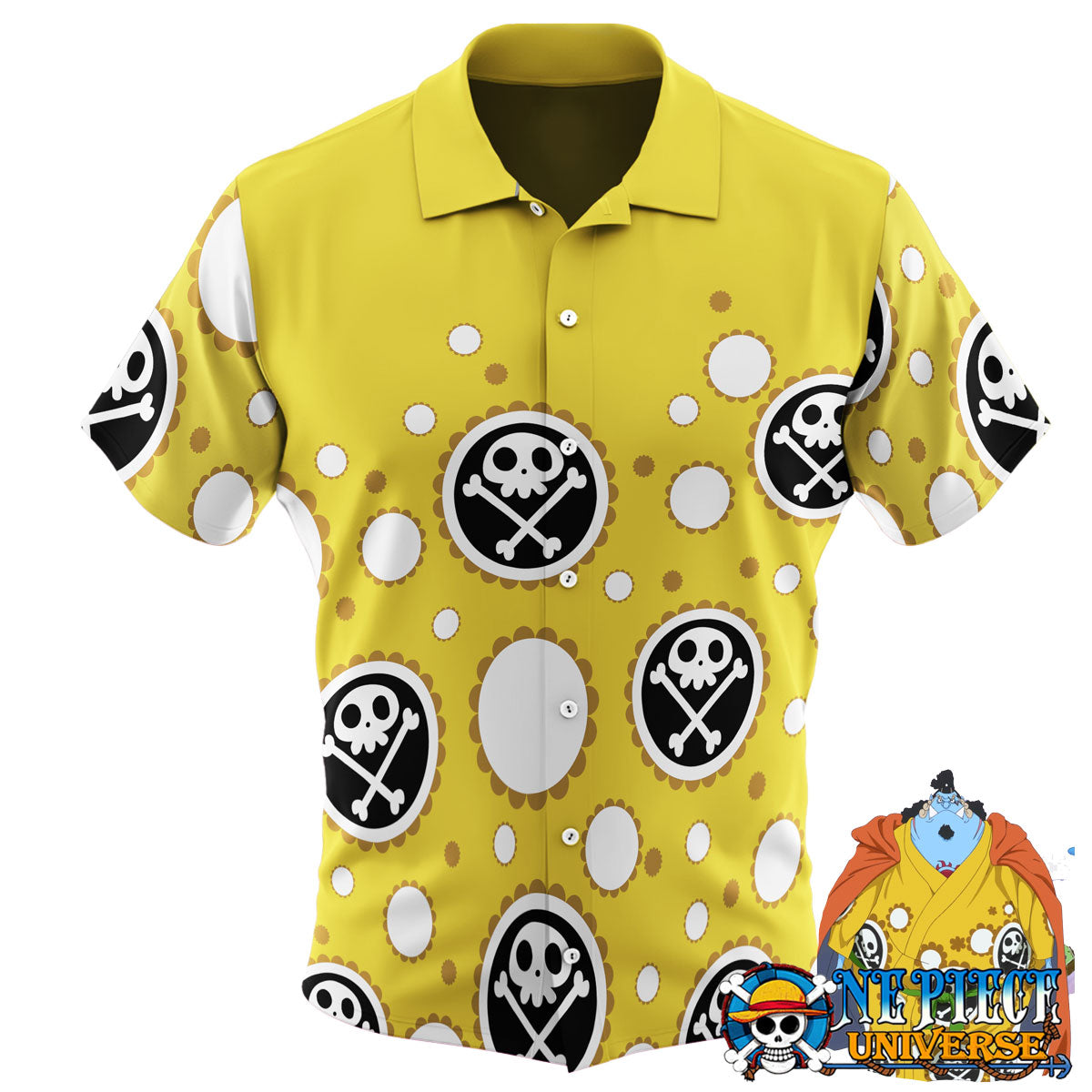 One Piece Jinbe Yellow Wano Hawaiian Shirt Cosplay | One Piece Universe Store