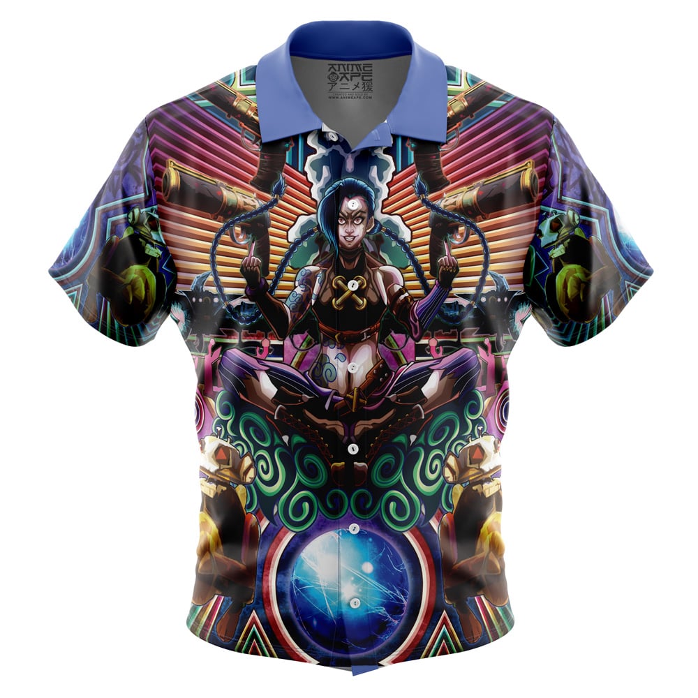 Trippy Jinx Arcane Button Up Hawaiian Shirt