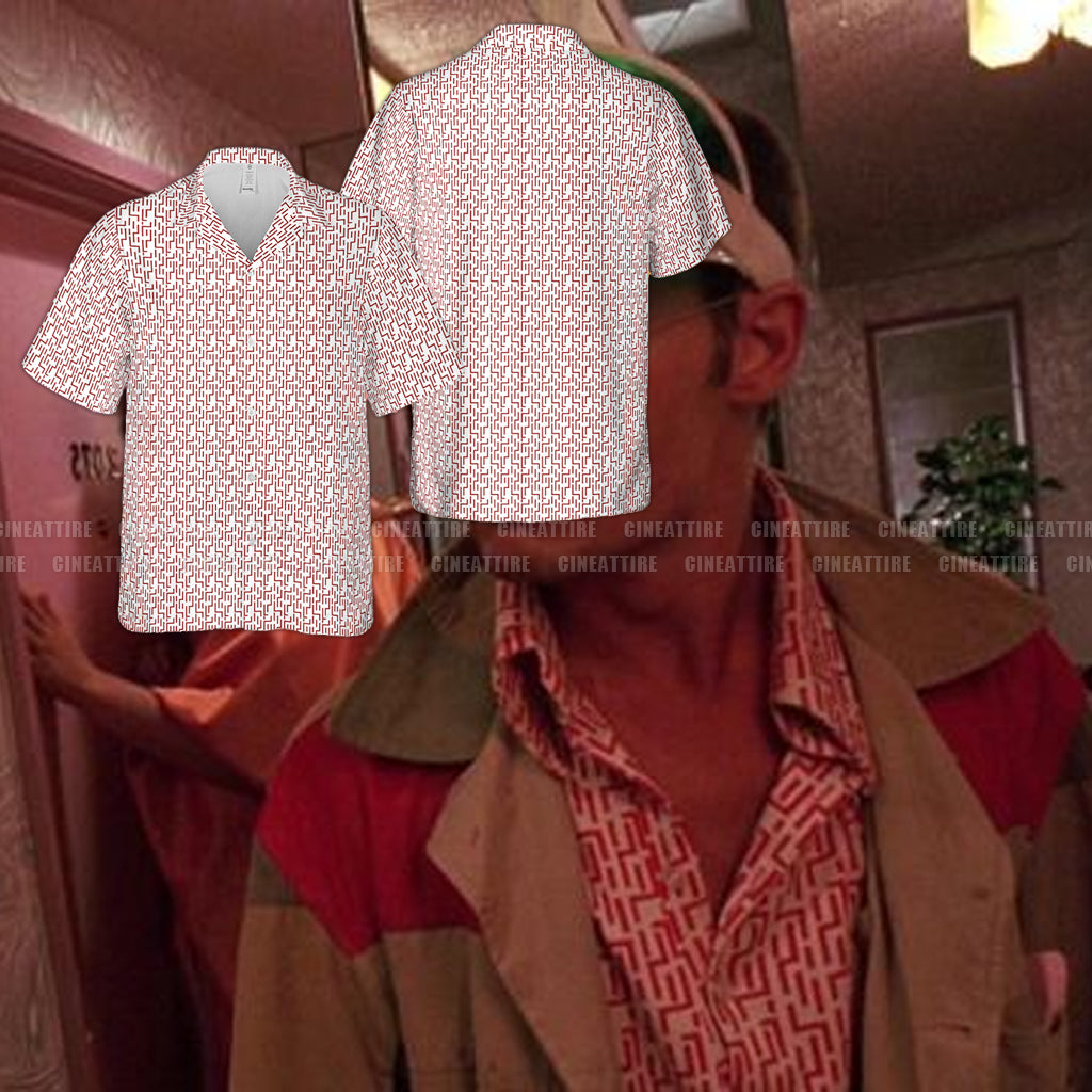 Fear And Loathing In Las Vegas Raoul Duke Linear Labyrinth Hawaiian Shirt - Tazila