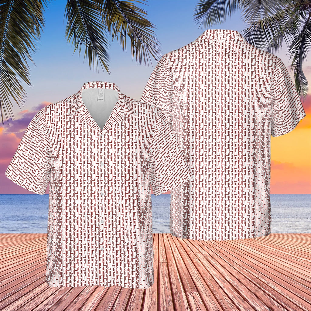 Fear And Loathing In Las Vegas Raoul Duke Linear Labyrinth Hawaiian Shirt - Tazila