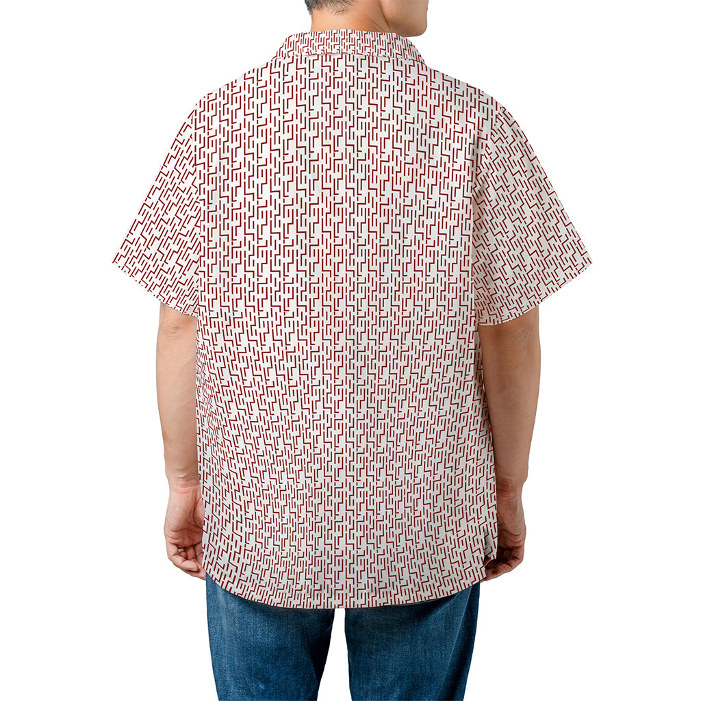 Fear And Loathing In Las Vegas Raoul Duke Linear Labyrinth Hawaiian Shirt - Tazila