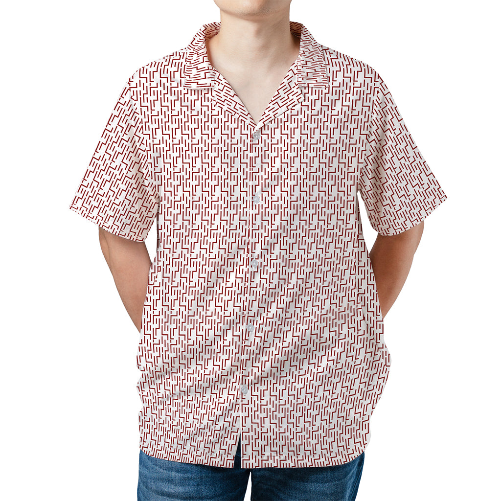 Fear And Loathing In Las Vegas Raoul Duke Linear Labyrinth Hawaiian Shirt - Tazila