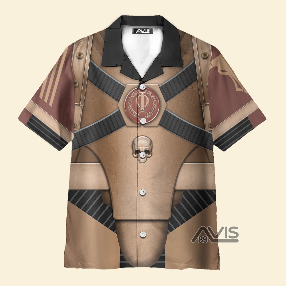 Pre-Heresy Minotaurs Marine Mark IV Armor - Costume Cosplay Hawaiian Shirt CSWRH185