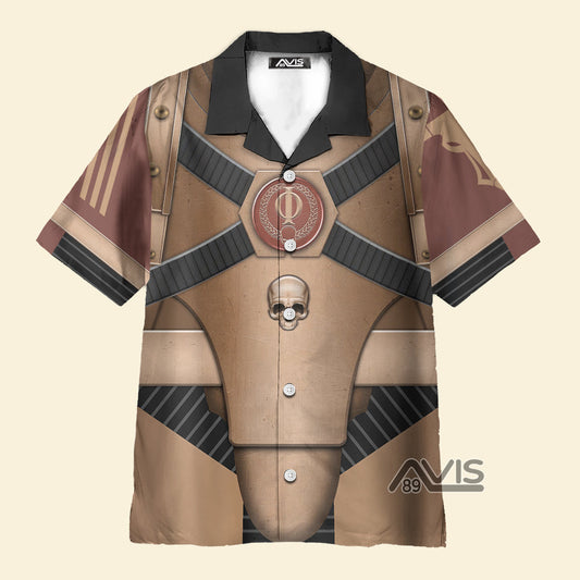 Pre-Heresy Minotaurs Marine Mark IV Armor - Costume Cosplay Hawaiian Shirt CSWRH185