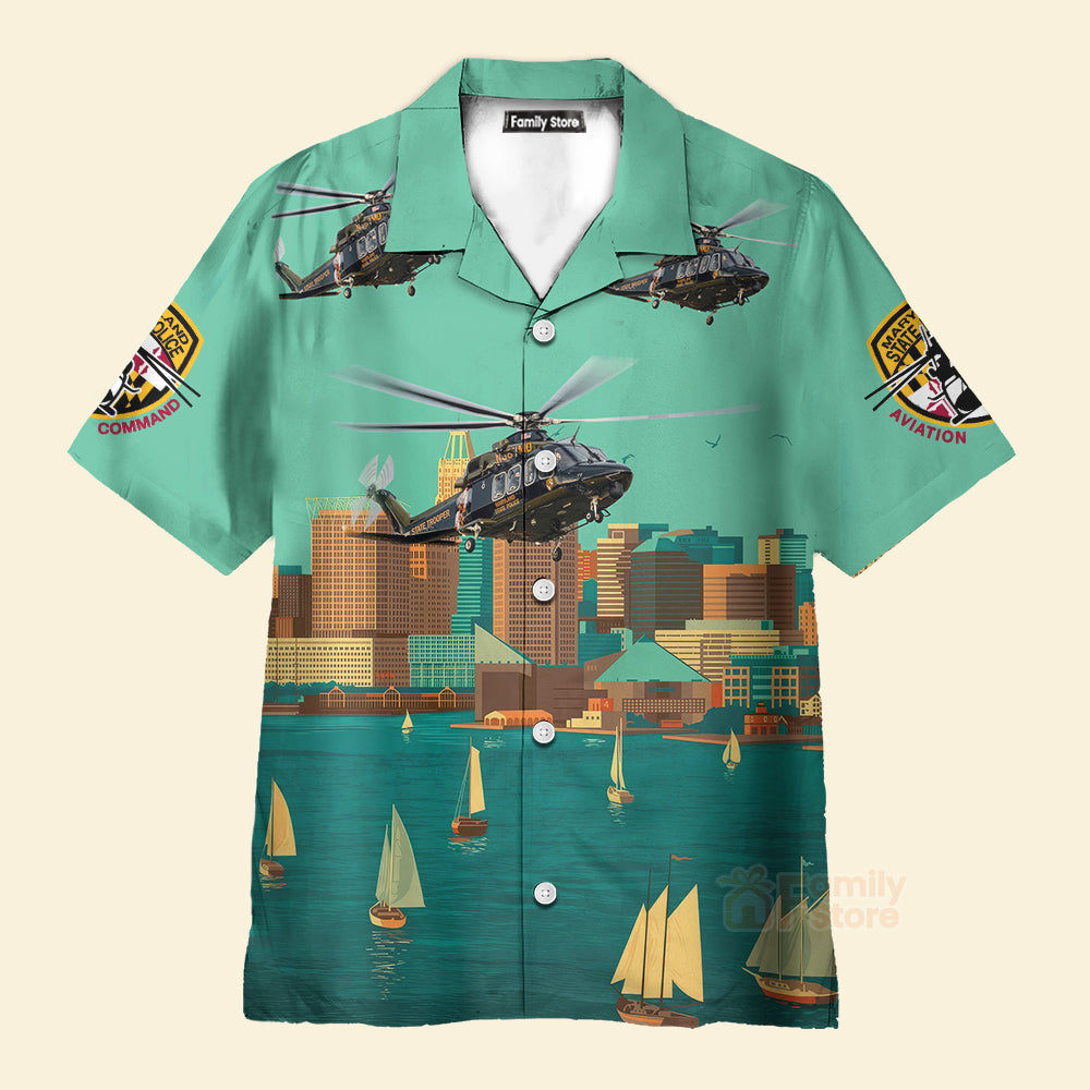 Maryland State Police Trooper 2 Hawaiian Shirt