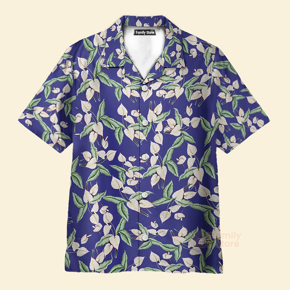 Tom Selleck Magnum Pi Mini Anthurium Blue Costmes - Hawaii Shirt