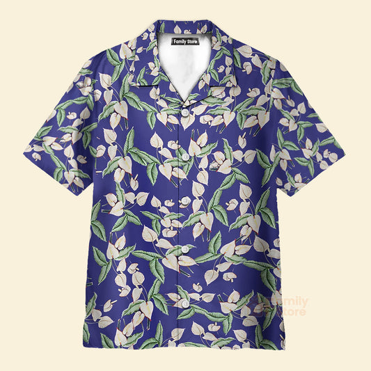Tom Selleck Magnum Pi Mini Anthurium Blue Costmes - Hawaii Shirt