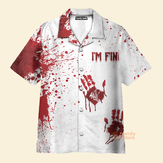 Halloween Blood Splatter - Hawaiian Shirt