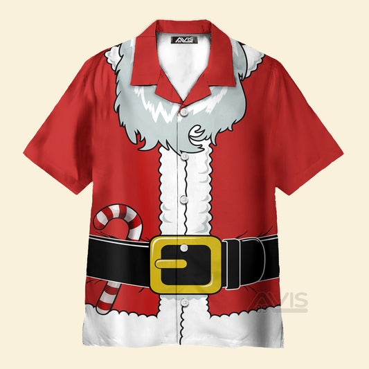 Christmas Fun Santa Claus Clothes - Costume Cosplay Hawaiian Shirt