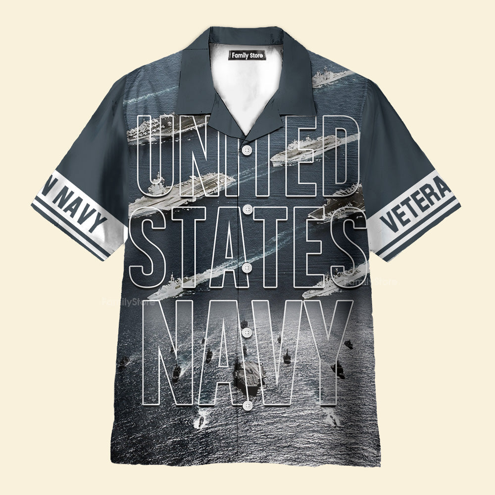 Navy United States Navy Veteran Hawaiian Shirt