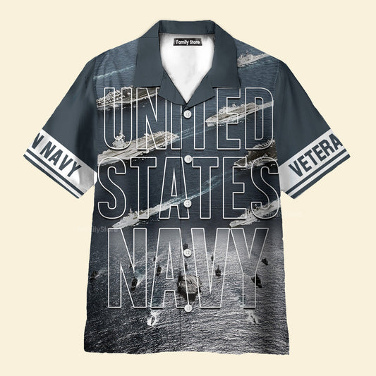 Navy United States Navy Veteran Hawaiian Shirt