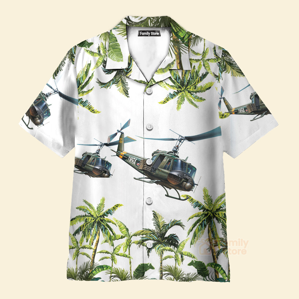 United States Army Helicopter Hawaiian Shirt, Helicopter Shirt