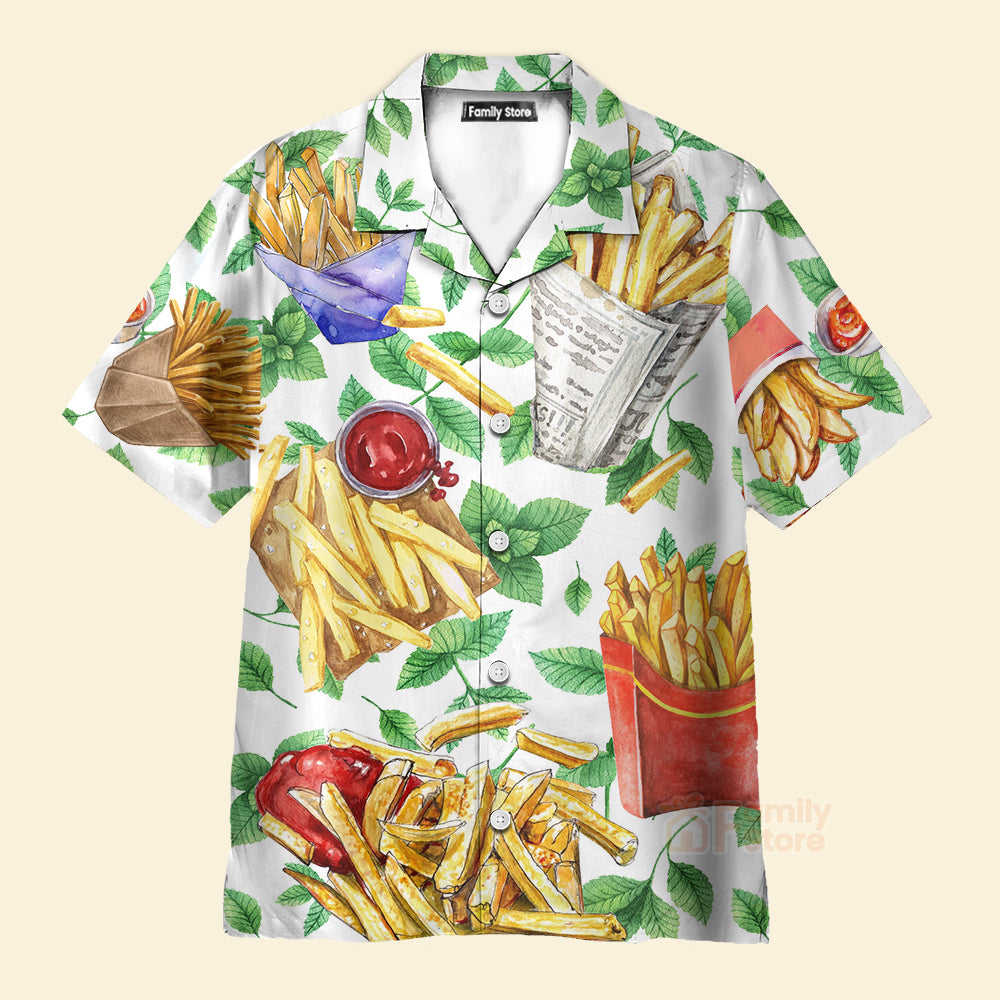 Funny Food French Fries Delicious Style - Hawaiian Shirt