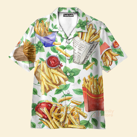 Funny Food French Fries Delicious Style - Hawaiian Shirt