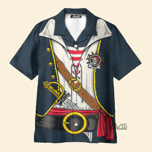 Pirate Cosplay Costume - Gift For Men And Women - Hawaiian Shirt