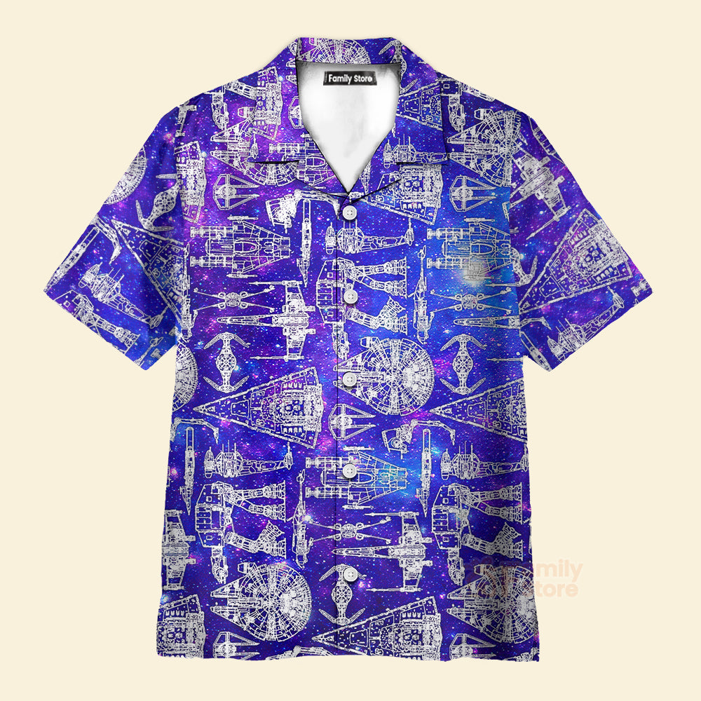 Space Ships Stwa Galaxy - Hawaiian Shirt For Men, Women, Kids