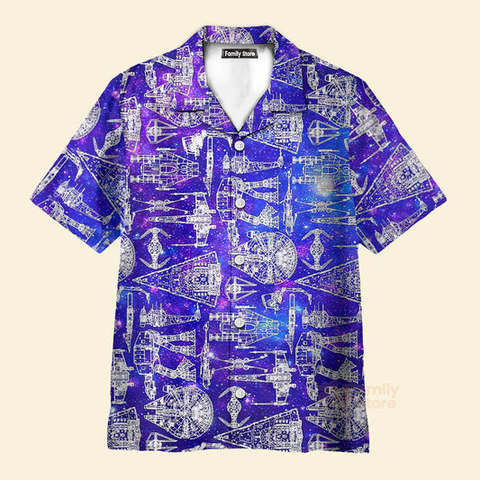 Space Ships Stwa Galaxy - Hawaiian Shirt For Men, Women, Kids