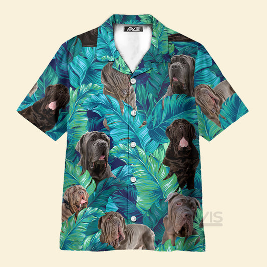 Happy Neapolitan Mastiff Dog Lovers Palm Tree - Gift For Dog Lovers - Hawaiian Shirt