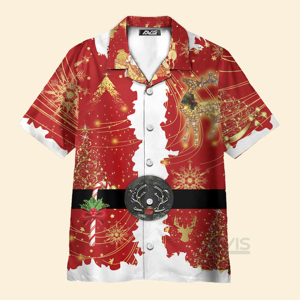 Santa Claus Christmas In July Costume Cosplay - Hawaiian Shirt