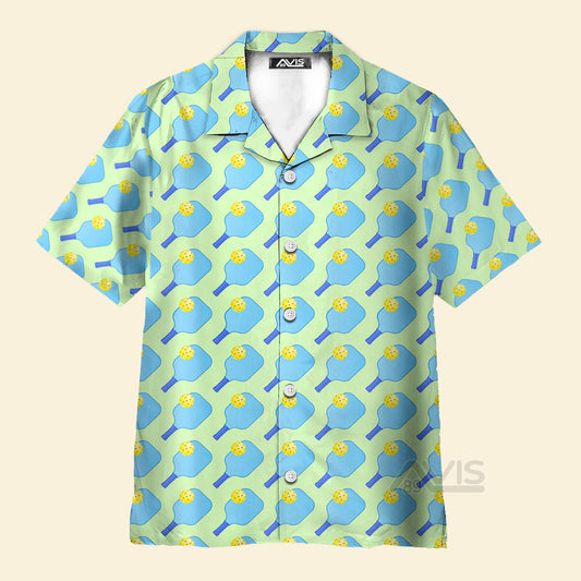 Pickleball Blue Nature - Hawaiian Shirt