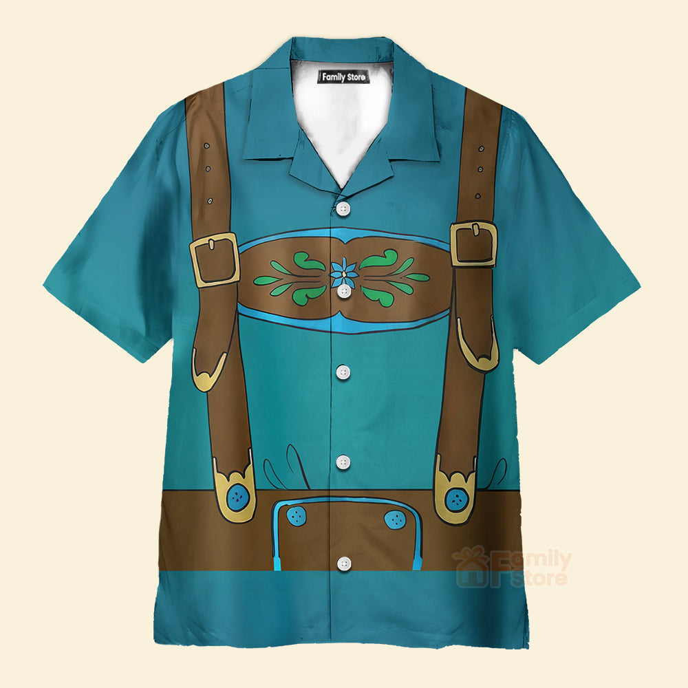 Blue Lederhosen Fashion - Hawaiian Shirt