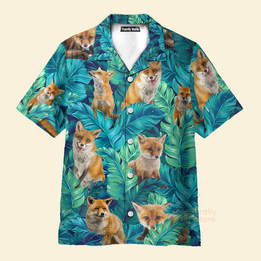 Tropical Fox Casual Button Down - Hawaiian Shirts