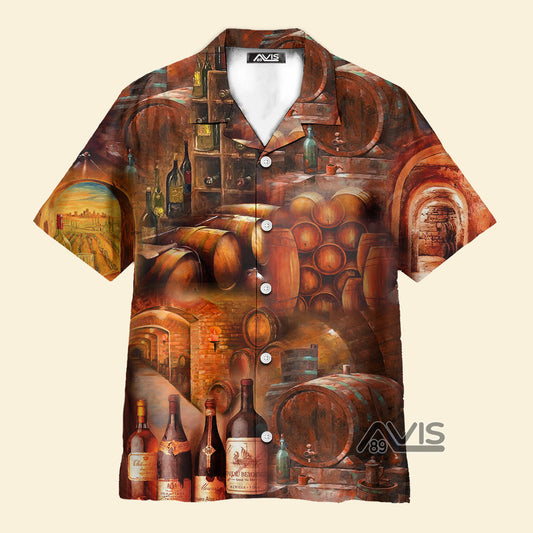 Wine Tasting Daily From The Cellar - Hawaiian Shirt