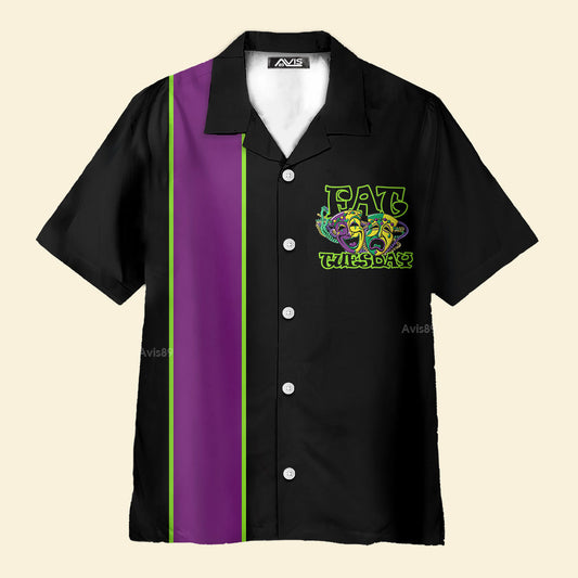 Mardi Gras The Clown Masks Fat Tuesday - Hawaiian Shirt