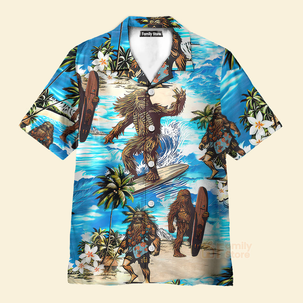 Stwa Chewbacca Surfing Hawaiian Shirt