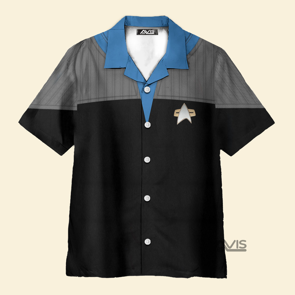 SaTr Standard Uniform 2370s Science Division Cool Cosplay Costume - Hawaiian Shirt