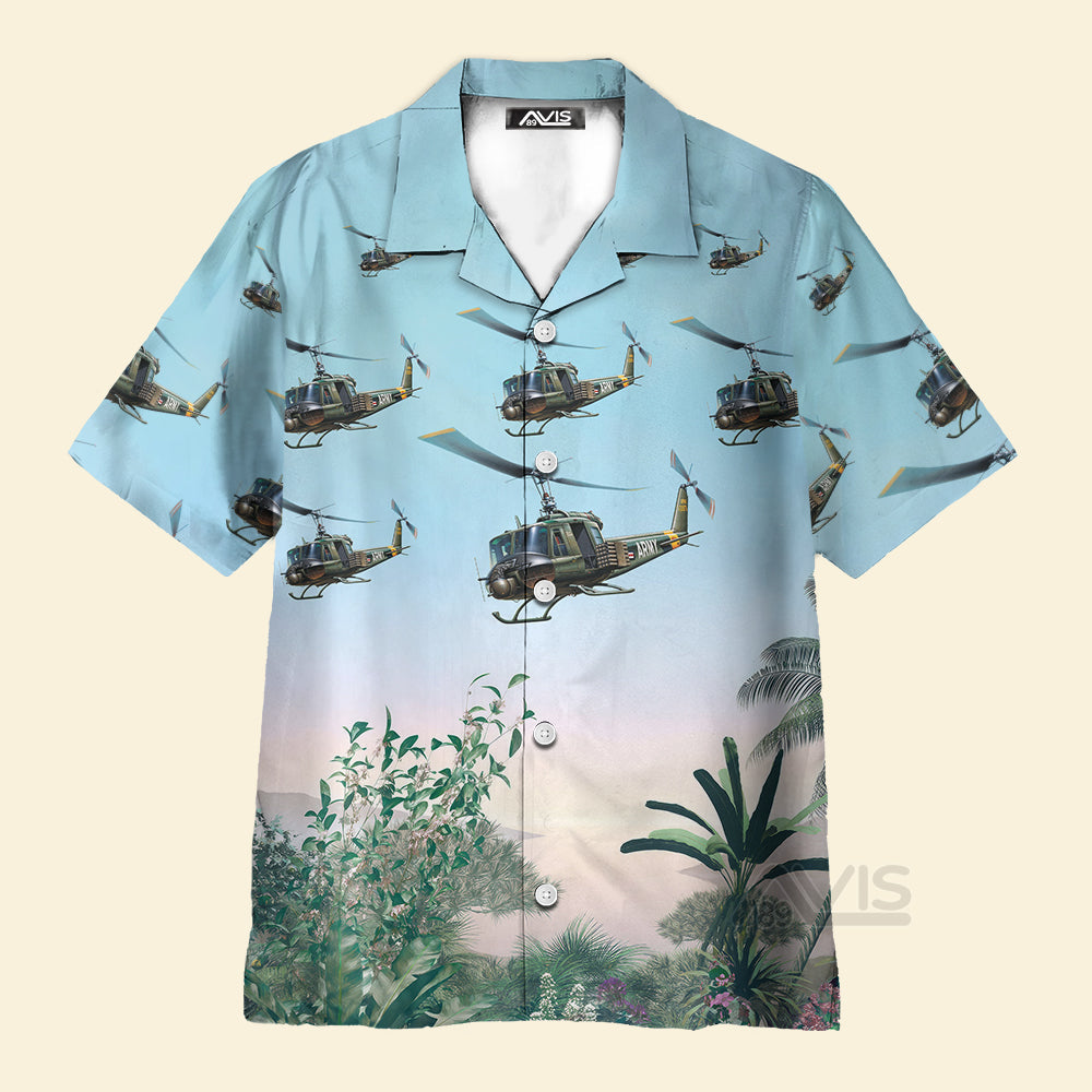 Us Army Helicopter - For Men And Women - Hawaiian Shirt