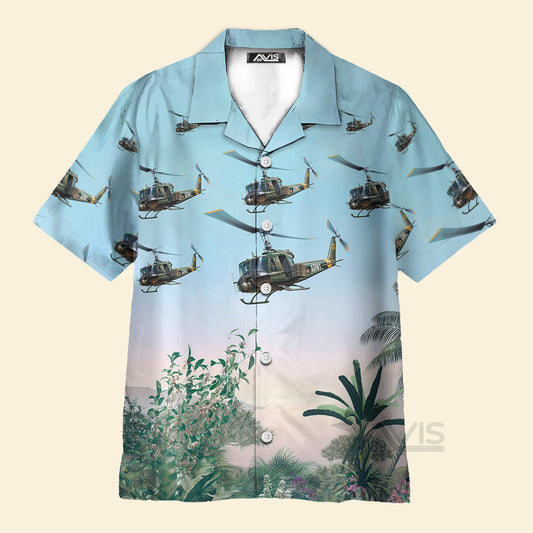 Us Army Helicopter - For Men And Women - Hawaiian Shirt