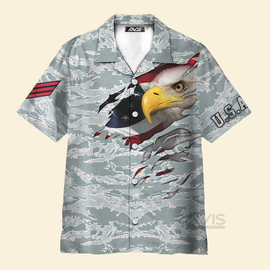 Veteran Proud US Airforce Camouflage - Hawaiian Shirt